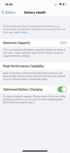 部分iPhone 11用户在iOS 14.5重新校准后 电池健康百分比有所提高