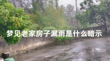 梦见老家房子漏雨是什么暗示（梦到老房子漏雨什么预兆）